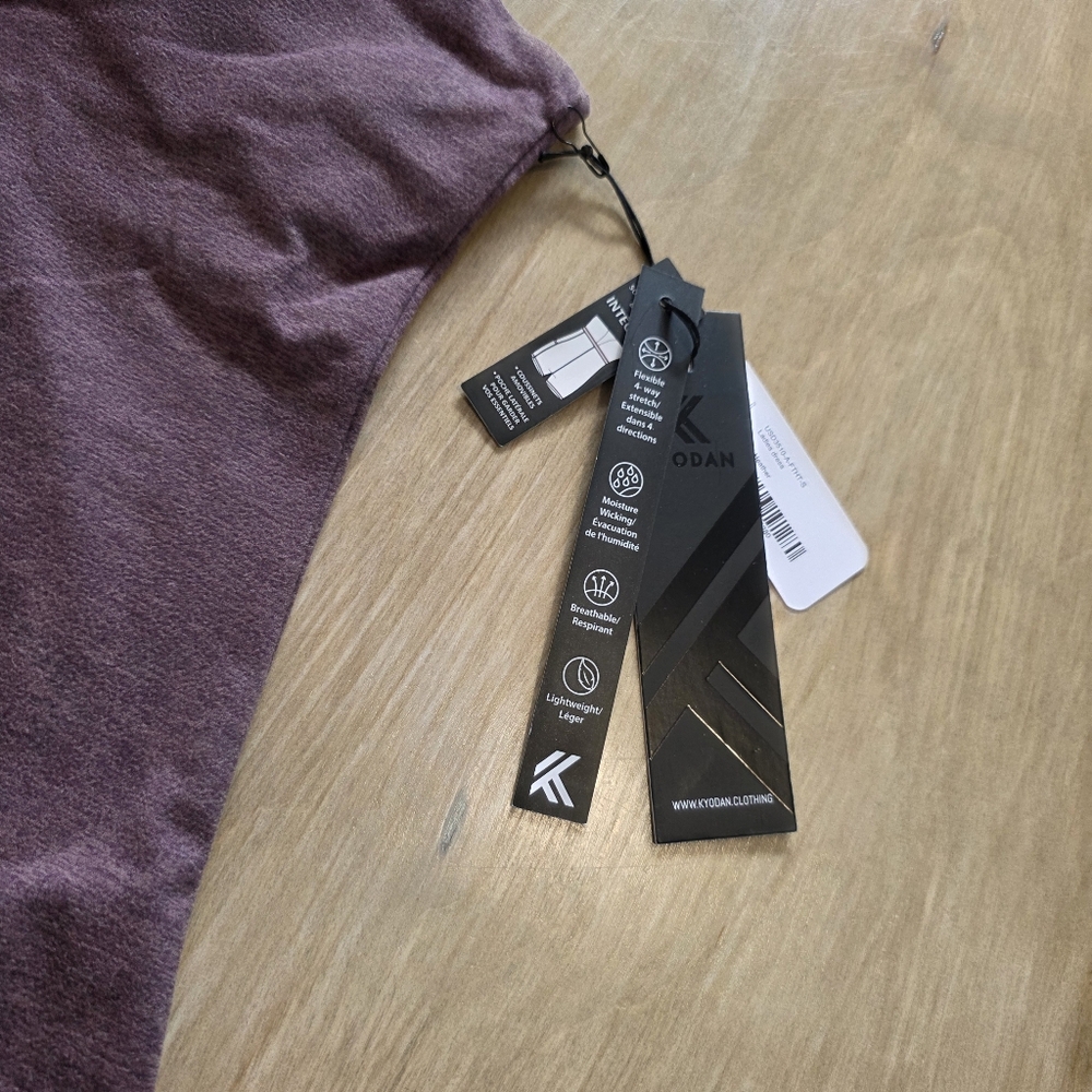 Kyodan Purple Athletic Dress Built-In Shorts Lined Tank Dress NWT - Picture 11 of 12